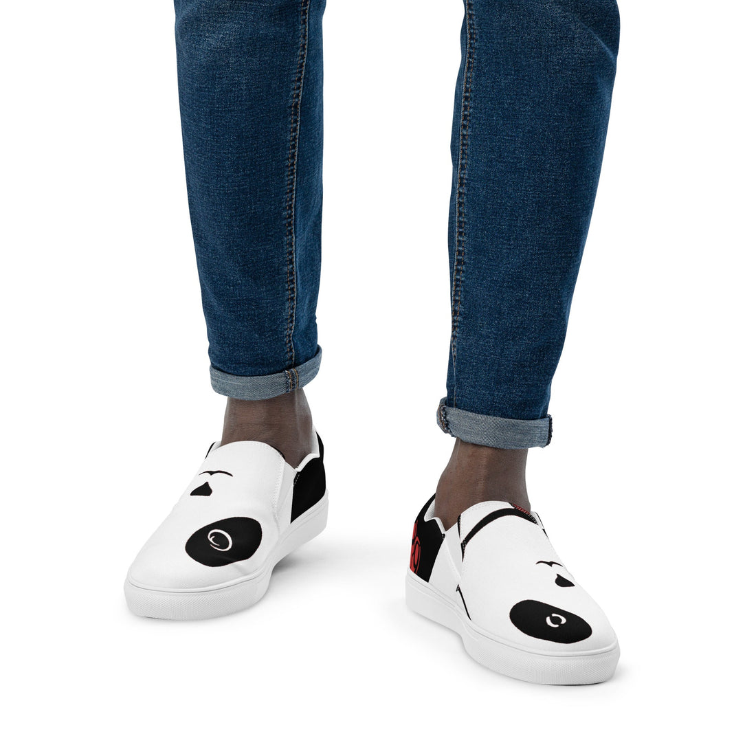 Comfortable Happy Panda Slip-ons